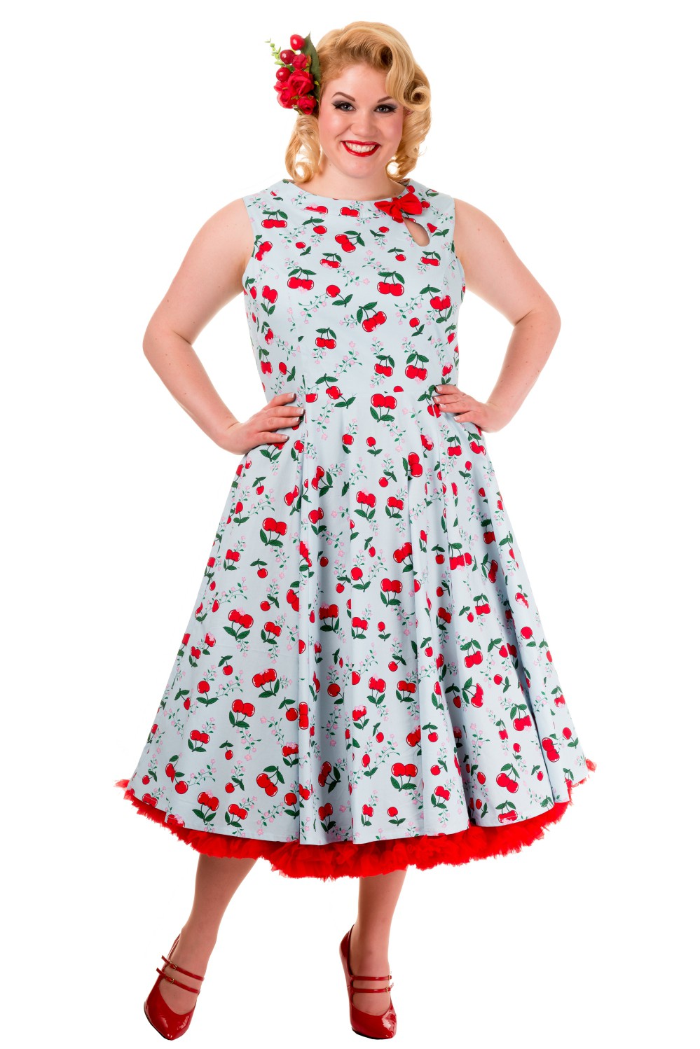 rockabilly cherry dress