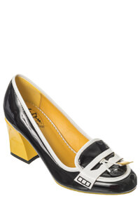 Black Mustard 60s Loafer Shoes 