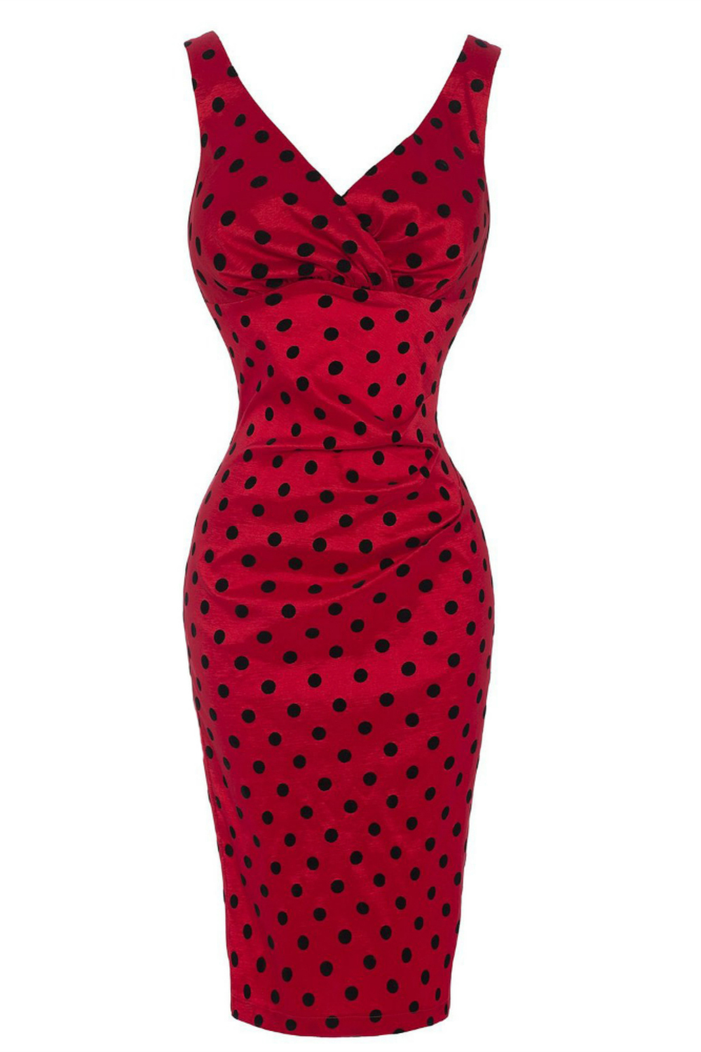 Voodoo Vixen Adrina Dress | Red Black Polka Dot Dress | 1950s Fabulous ...