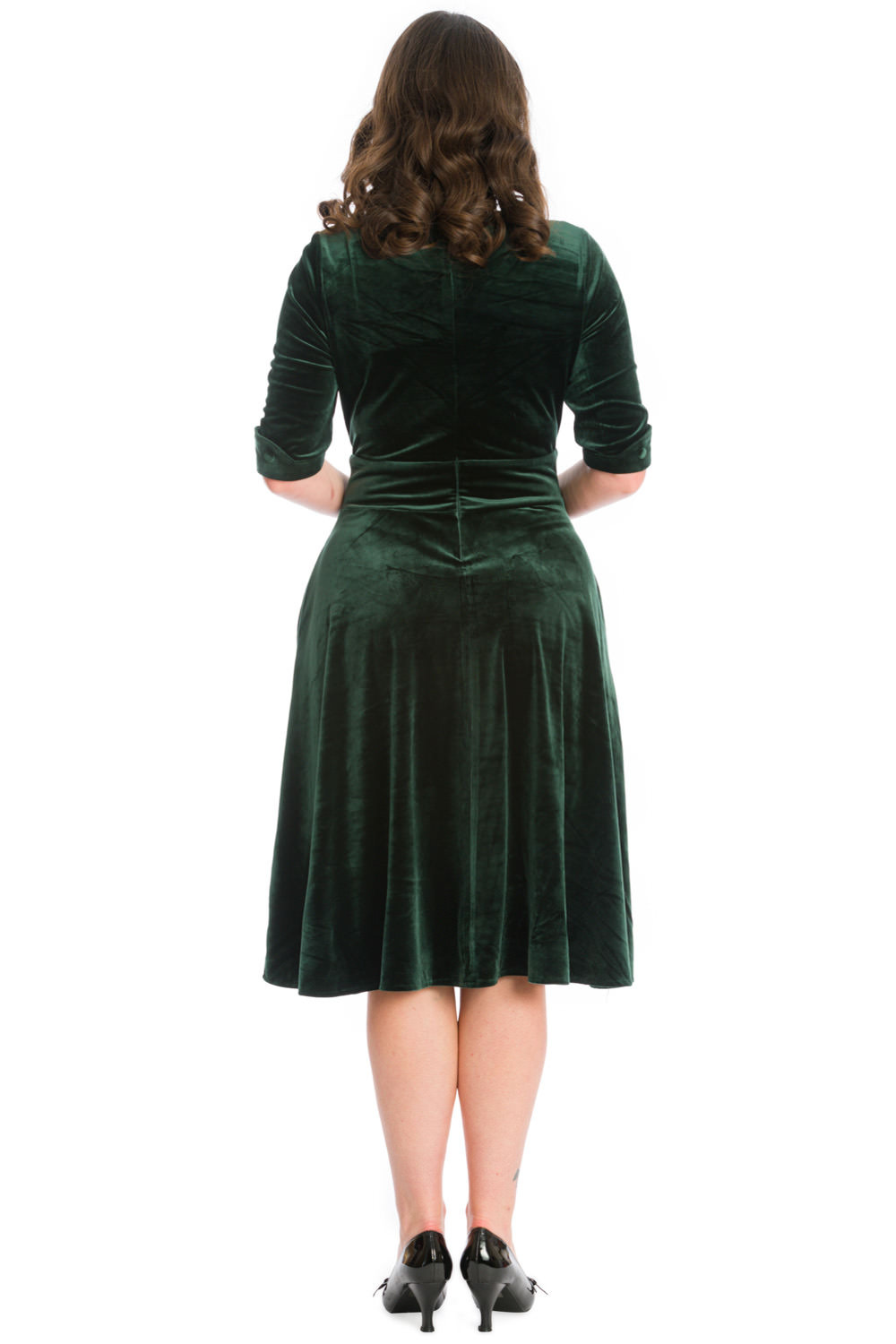 Banned Retro 50s Date Night Fit And Flare Dress In Green