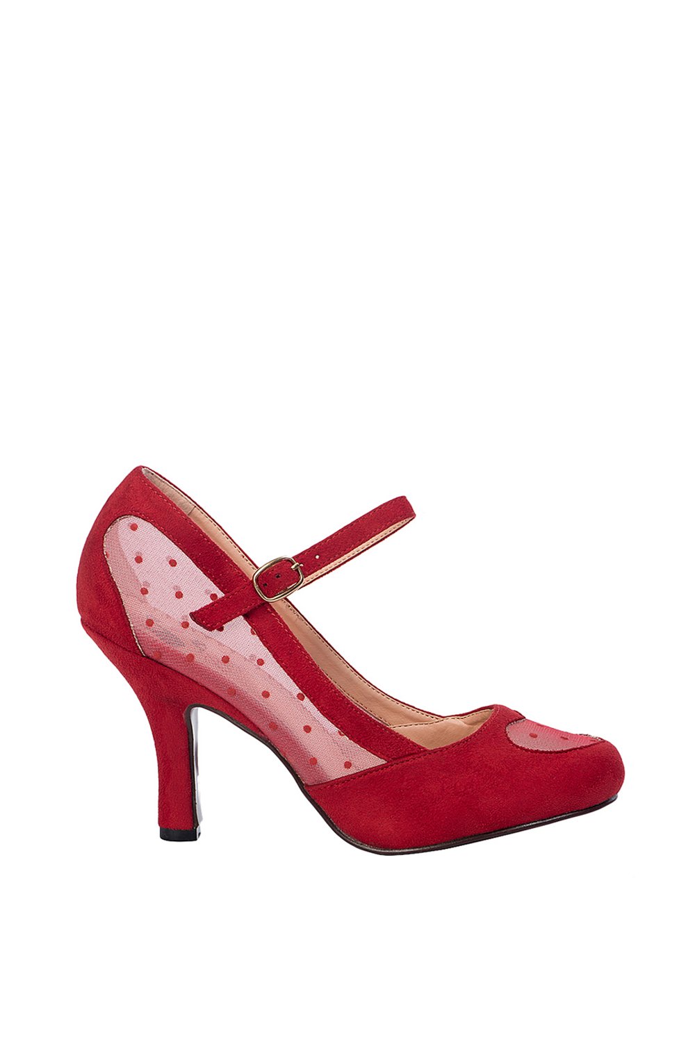 Banned Retro 50s Elegant Spots Pumps In Red