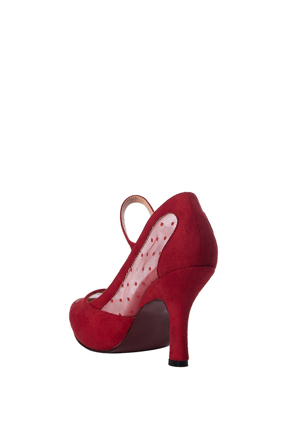 Banned Retro 50s Elegant Spots Pumps In Red