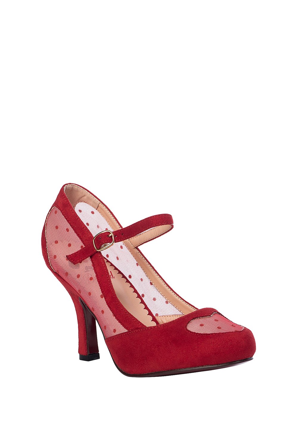 Banned Retro 50s Elegant Spots Pumps In Red