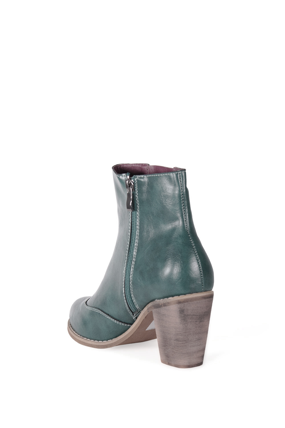 Banned Retro 70s Vegan Vintage Keenak Booties In Green