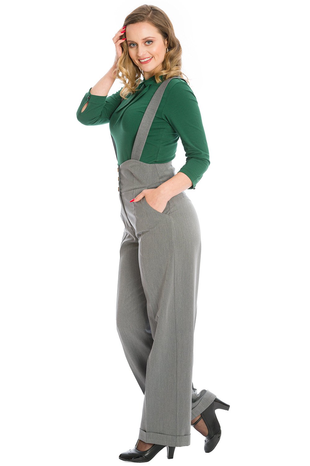 Banned Retro 40s Her Favourite Grey Trousers