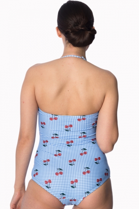 50s Cherry Retro One Piece Swimsuit