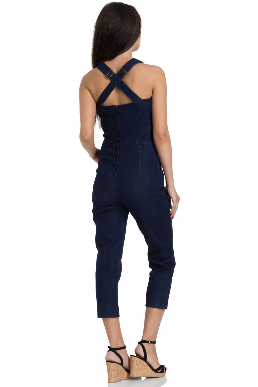 50s Connie Capri Overalls In Denim