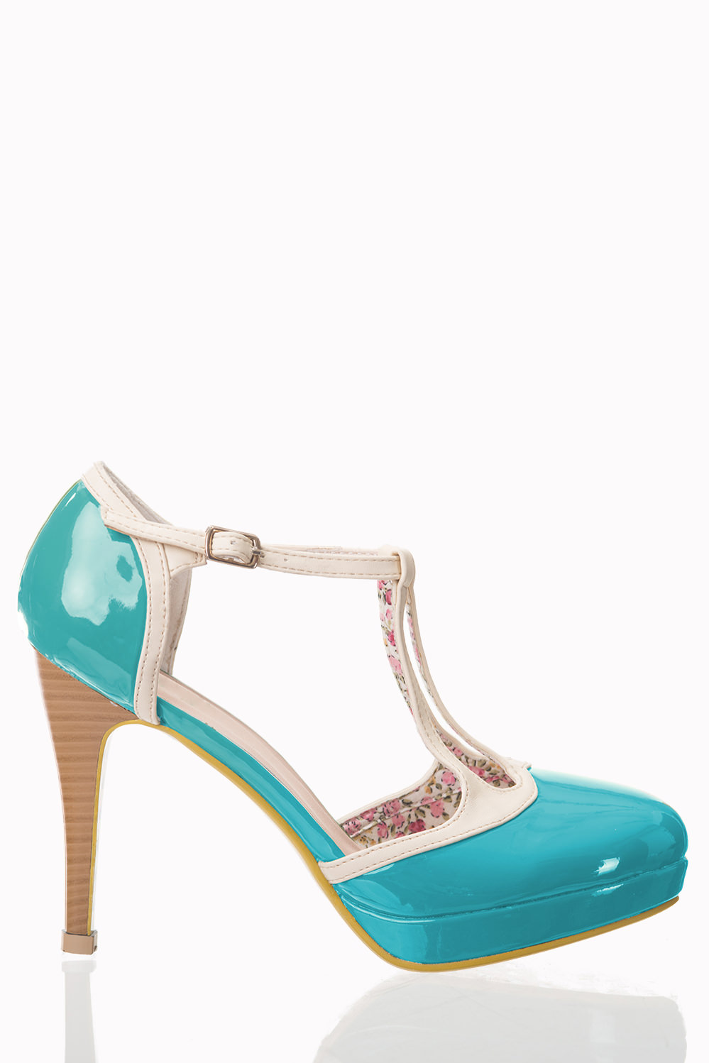 Dancing Days Betty Aqua Cream 50s Shoes