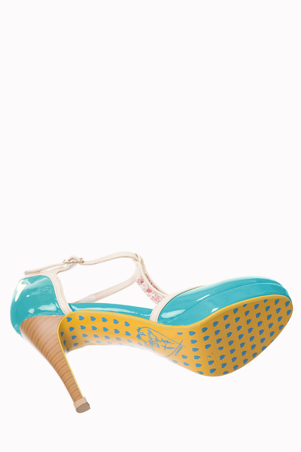 Dancing Days Betty Aqua Cream 50s Shoes