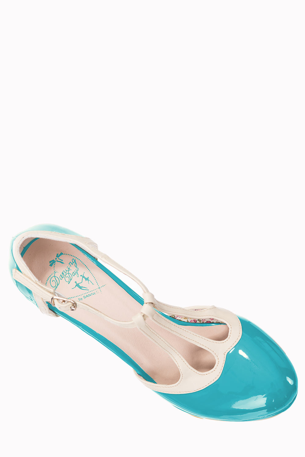 Dancing Days Betty Aqua Cream 50s Shoes