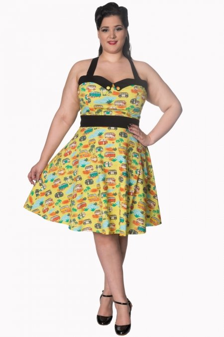 Dancing Days Starlight 50s Campervan Halter Dress