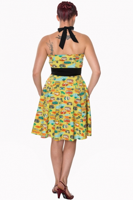 Dancing Days Starlight 50s Campervan Halter Dress