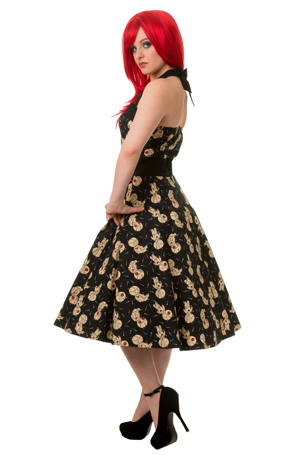 Banned Distractions Voodoo Dolls Midi Dress