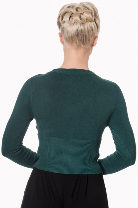 Bann-banned-Retro-50s-Forest-Green-Dolly-Cardigan-back