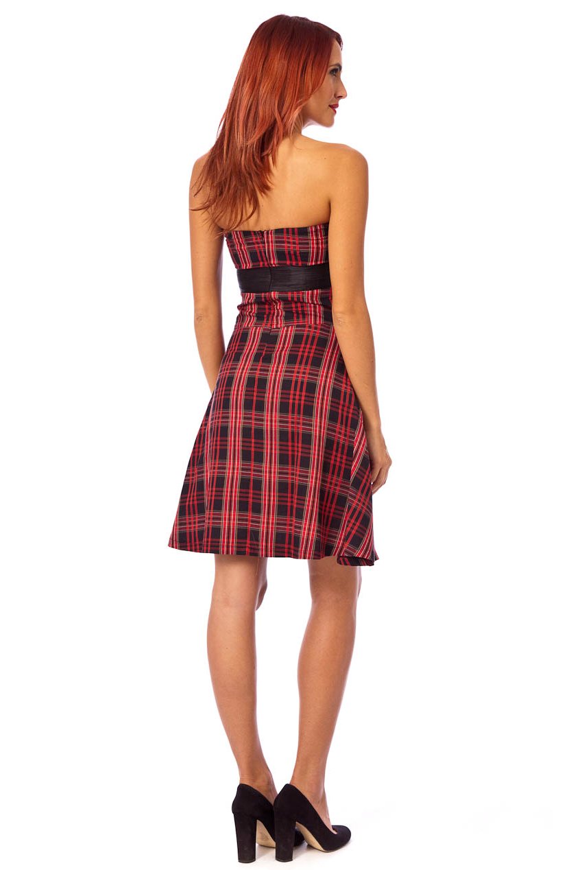 PDUK Saskia Tartan Dress