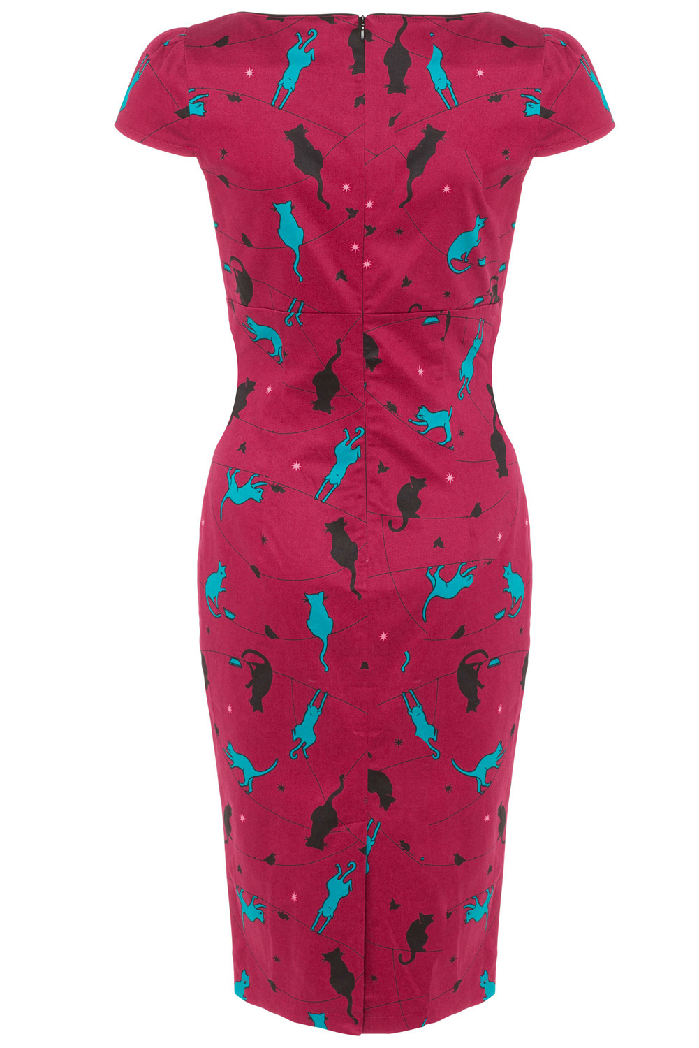 Voodoo Vixen Dana Cat Pencil Dress